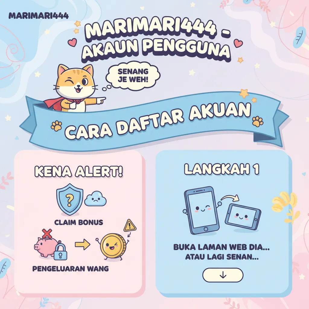 Cara Daftar Akaun marimari444 & Bonus