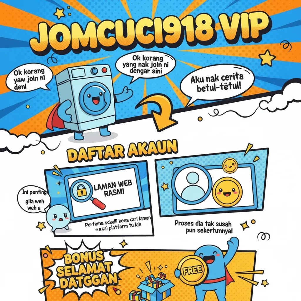 Cara Daftar Akaun Jomcuci918 VIP & Bonus Selamat Datang