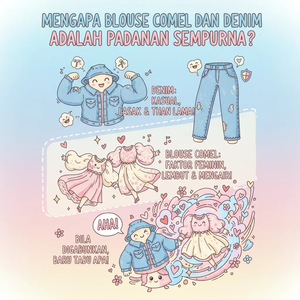 Mengapa Blaus Comel dan Denim Adalah Padanan Sempurna?