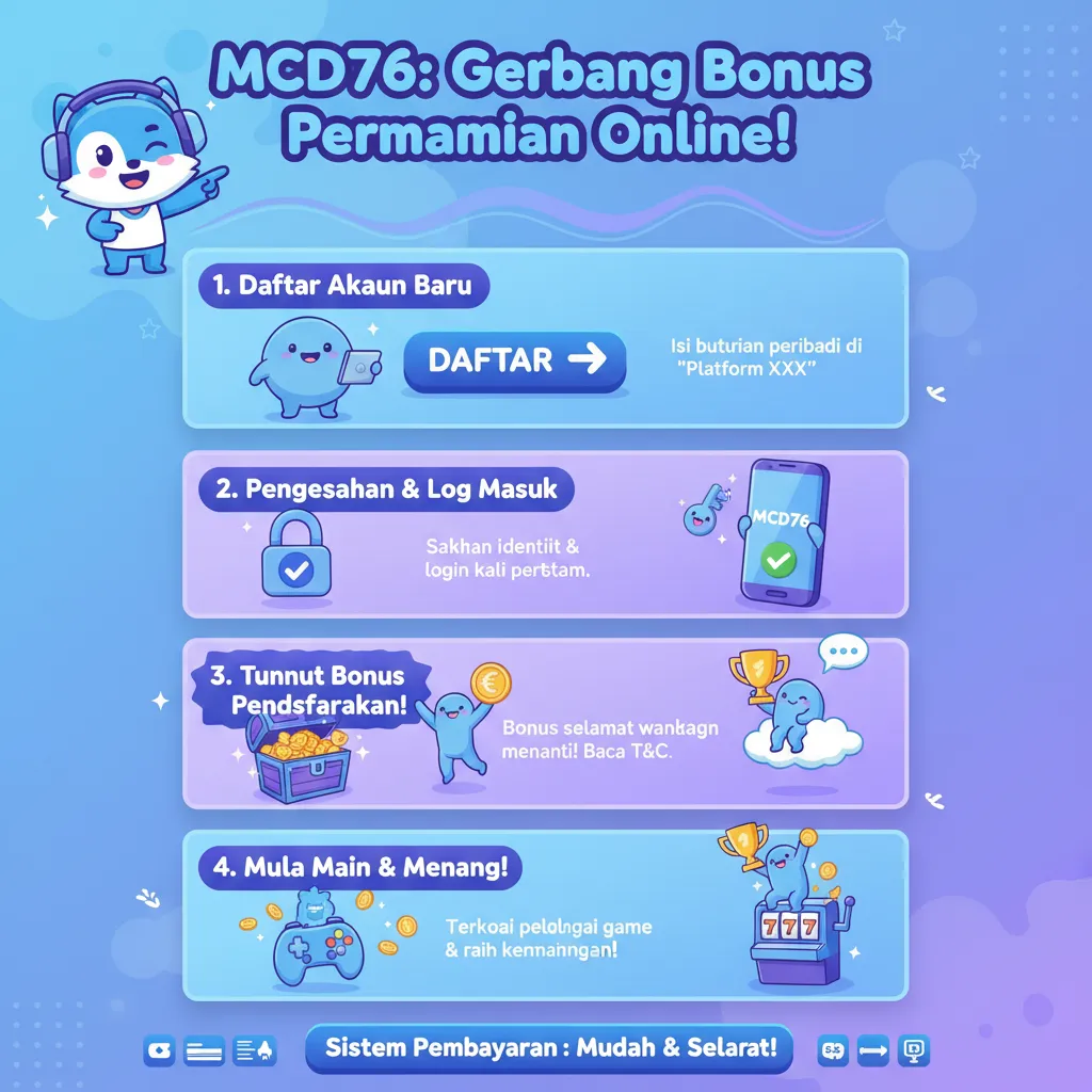 Daftar Akaun mcd76 & Bonus Pendaftaran