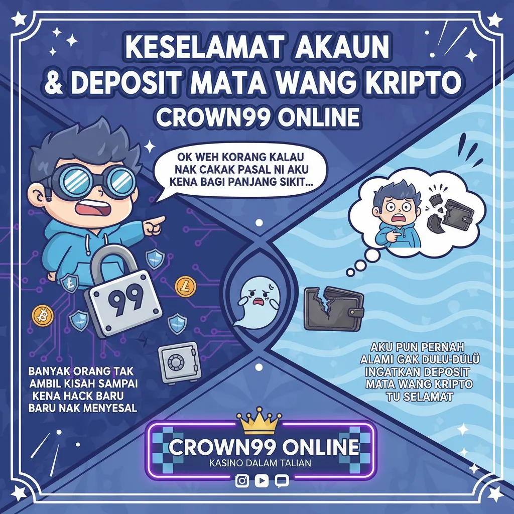 Keselamatan Akaun & Deposit Mata Wang Kripto Crown99 Online