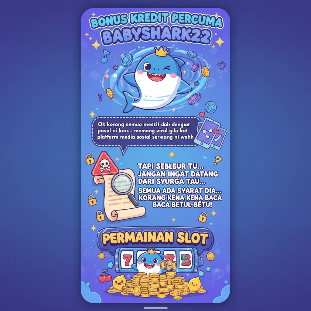 Bonus Kredit Percuma Babyshark22 & Permainan Slot